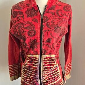 Windhorse red zip up jacket L